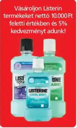 ÁRKLUB Listerine szájvíz ajánlat
