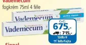ÁRKLUB Vademecum fogkrém ajánlat