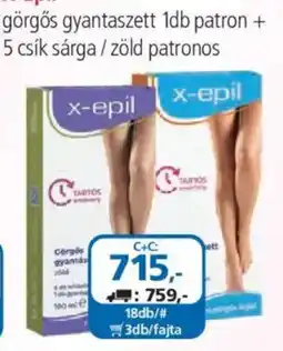 ÁRKLUB X-epil görgős gyantaszett ajánlat