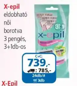 ÁRKLUB X-Epil eldobható női borotva ajánlat