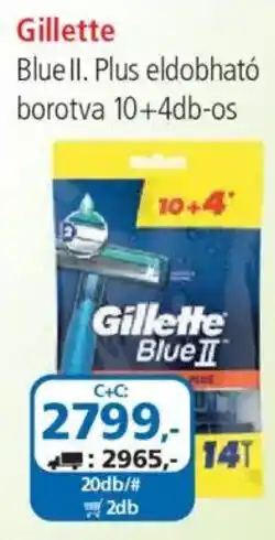 ÁRKLUB Gillette Blue ii. Plus eldobható borotva ajánlat