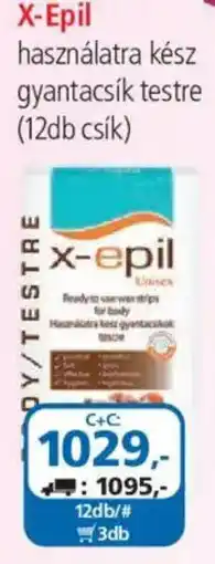 ÁRKLUB X-Epil használatra kész gyantacsík testre ajánlat