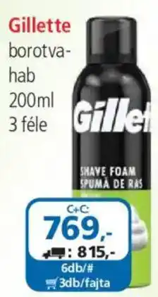 ÁRKLUB Gillette borotvahab ajánlat