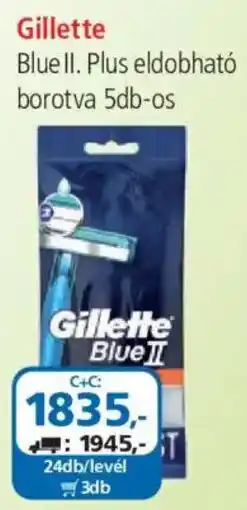 ÁRKLUB Gillette Blue ii. Plus eldobható borotva ajánlat