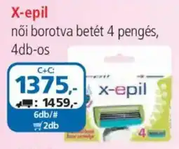 ÁRKLUB X-epil női borotva betét ajánlat