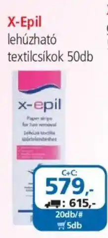 ÁRKLUB X-Epil lehúzható textilcsíkok ajánlat