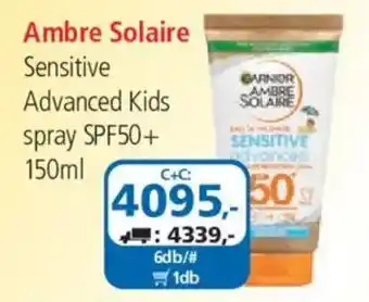 ÁRKLUB Ambre Solaire Sensitive Advanced Kids spray ajánlat