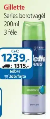 ÁRKLUB Gillette Series borotvagél ajánlat