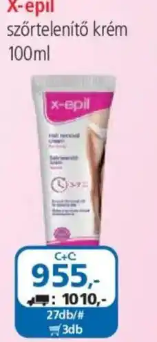 ÁRKLUB X-epil szőrtelenítő krém ajánlat