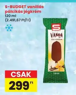 Interspar S-BUDGET vaníliás, pálcikás jégkrém ajánlat