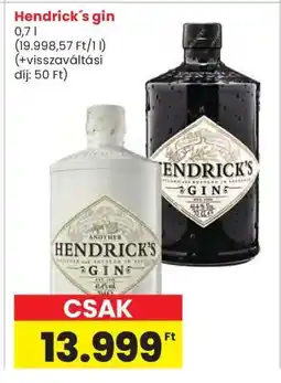 Interspar Hendrick's Gin ajánlat