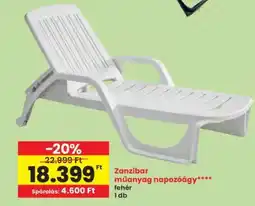 Interspar Zanzibar műanyag napozóágy ajánlat