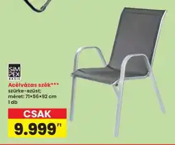 Interspar Acélvázas szék ajánlat