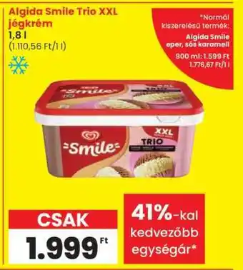 Algida Smile Trio XXL jégkrém