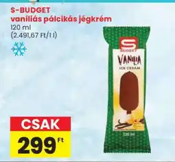 Spar S-BUDGET vaníliás, pálcikás jégkrém ajánlat