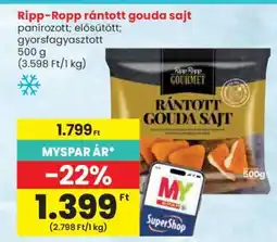 Spar Ripp-Ropp Rántott Gouda Sajt ajánlat
