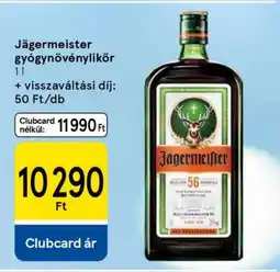 Tesco Jägermeister gyógynövénylikőr ajánlat
