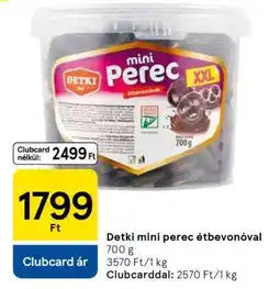 Tesco Detki Mini perec étbevonóval ajánlat