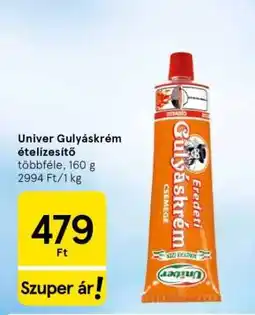 Tesco Univer Gulyáskrém ételízesítő ajánlat