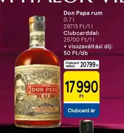 Tesco Don Papa rum ajánlat