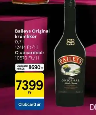 Tesco Baileys Original krémlikőr ajánlat