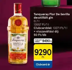 Tesco Tanqueray Flor De Sevilla desztillált gin ajánlat