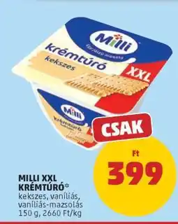 PENNY Milli XXL Krémtúró ajánlat