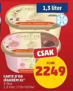 PENNY CARTE D'OR JÉGKRÉM XL ajánlat