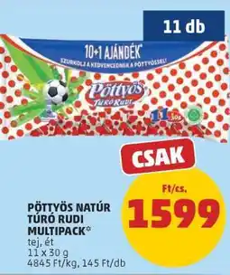 PENNY Pöttyös Natúr Túró Rudi Multipack ajánlat