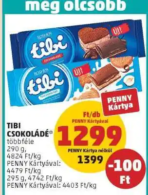 PENNY TIBI Csokoládé ajánlat