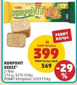 PENNY Korpovit Keksz ajánlat
