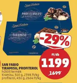 PENNY SAN FABIO TIRAMISU, PROFITEROL ajánlat