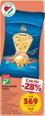 PENNY Aranykosár Tészta ajánlat