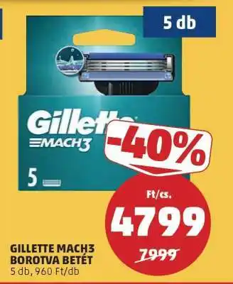 PENNY GILLETTE MACH3 BOROTVA BETÉT ajánlat