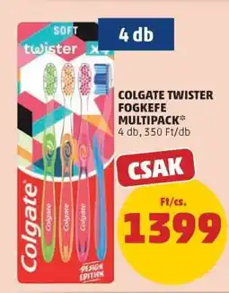 PENNY Colgate Twister Fogkefe Multipack ajánlat