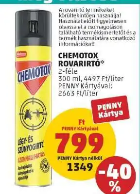 PENNY CHEMOTOX ROVARIRTÓ ajánlat