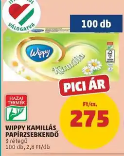 PENNY Wippy Kamillás Papírzsebkendő ajánlat