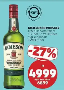 PENNY JAMESON Ír whiskey ajánlat