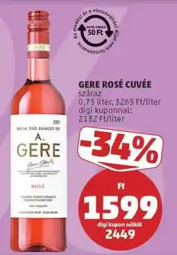 PENNY Gere Rosé Cuvée ajánlat