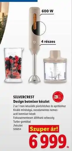 Lidl SILVERCREST Design botmixer készlet ajánlat