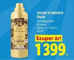 Lidl TESORI D’ORIENTE Öblítő ajánlat