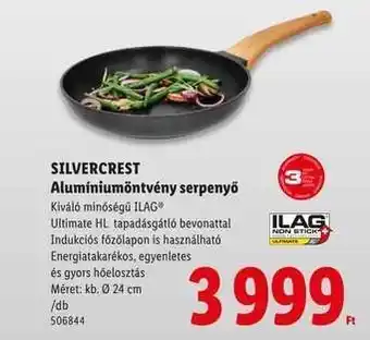 Lidl SILVERCREST Alumíniumöntvény serpenyő ajánlat