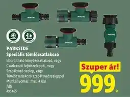 Lidl PARKSIDE Speciális tömlőcsatlakozó ajánlat