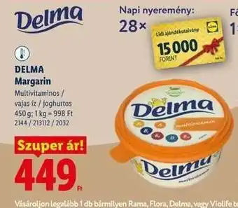 Lidl DELMA Margarin ajánlat