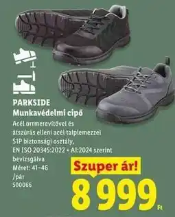 Lidl Parkside Munkavédelmi cipő ajánlat