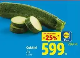 Lidl Cukkini ajánlat