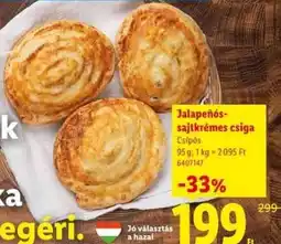 Lidl Jalapeños-sajtkrémes csiga ajánlat