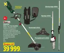 Lidl PARKSIDE Akkus 4 az 1-ben készülék ajánlat