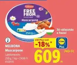Lidl MILBONA Mascarpone ajánlat