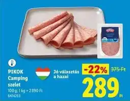 Lidl PIKOK Camping szelet ajánlat